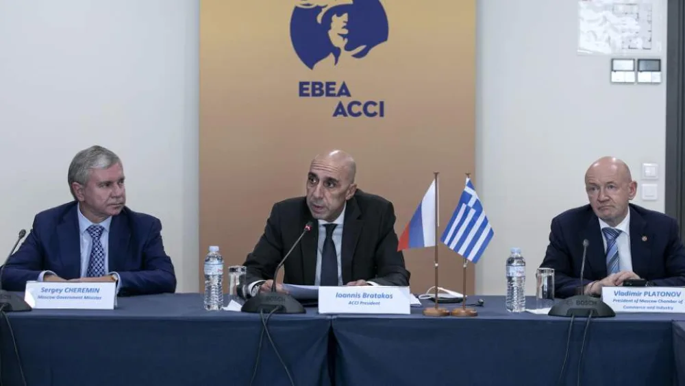 Μπρατάκος: Εξαιρετικές προοπτικές συνεργασίας μεταξύ επιχειρήσεων Αθήνας - Μόσχας