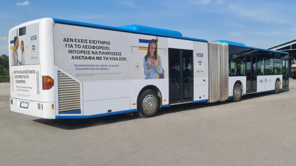 ​Συνεργασία Visa, NBG Pay και ΚΤΕΛ για ανέπαφες πληρωμές στα ΜΜΜ σε 33 πόλεις