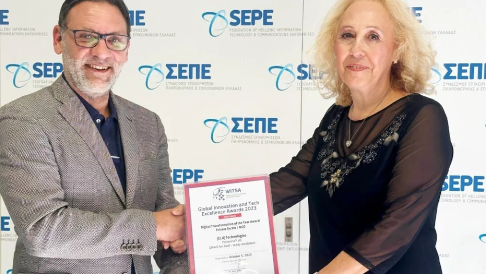 Διάκριση για την ελληνική start-up [i2.d] technologies στα Global Innovation & Tech Excellence 2023 του WITSA