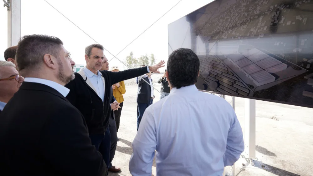 Στο Hull Logistics Park στον Ασπρόπυργο ο Κυρ. Μητσοτάκης