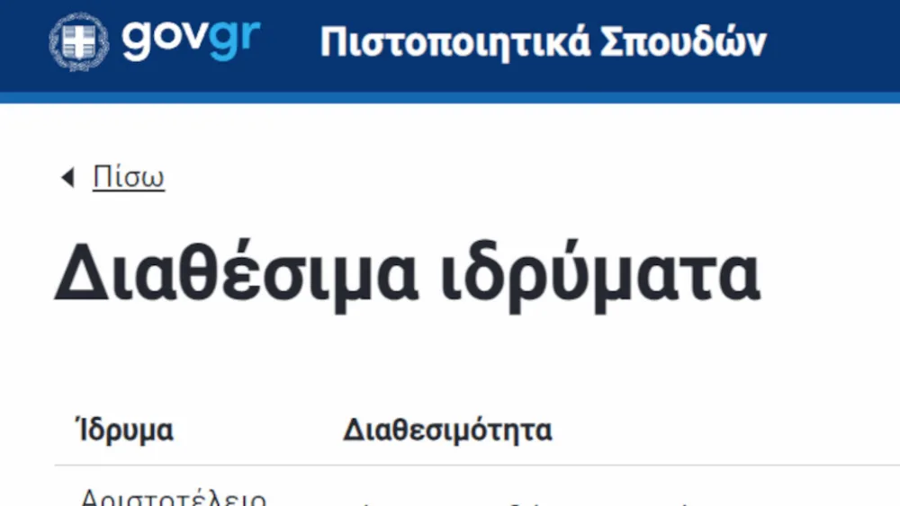 180.000 πιστοποιητικά πράξεων αναγνώρισης του ΔΟΑΤΑΠ διατίθενται ψηφιακά, στο ptyxia.gov.gr