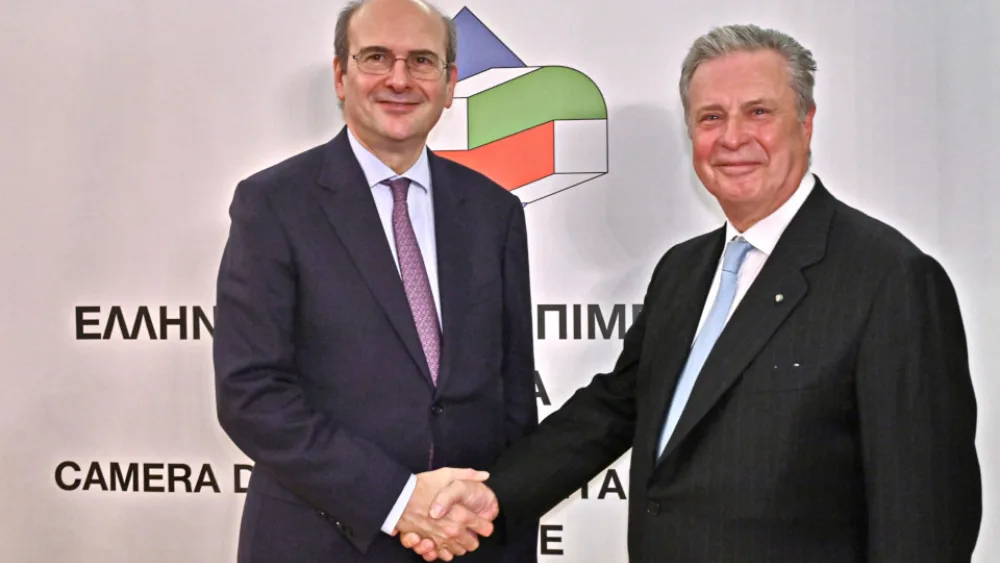 Χατζηδάκης στο Ελληνο-Ιταλικό Επιμελητήριο: Κυβερνητική πολιτική για την ενίσχυση της σταθερότητας