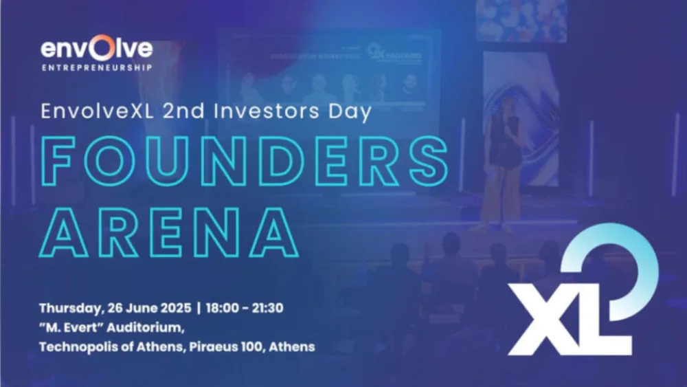 Envolve Entrepreneurship: Το Founders Arena έρχεται στις 26 Ιουνίου - Βραδιά αφιερωμένη στις startup