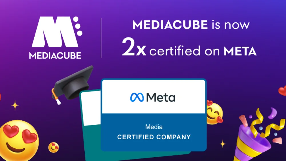 Η MEDIACUBE αναγνωρίζεται ως Meta Media Certified Company