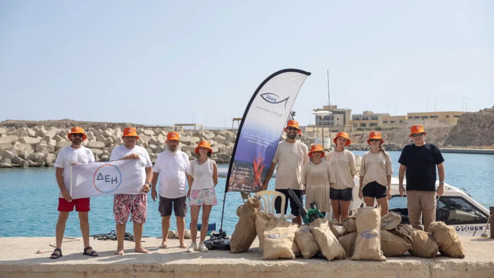 ΔΕΗ και iSea συνεργάστηκαν αποτελεσματικά για τον καθαρισμό απομακρυσμένων ακτών σε περιοχές Natura 2000