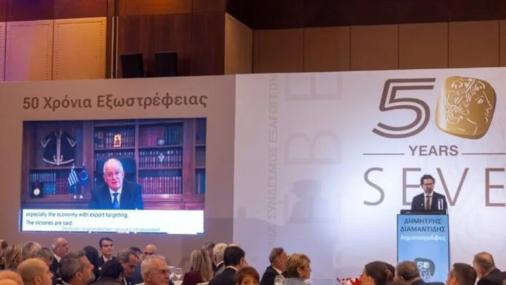 Ο ΣΕΒΕ γιόρτασε 50 χρόνια εξωστρέφειας διοργανώνοντας ένα τιμητικό δείπνο που χαρακτηρίστηκε από μηνύματα στρατηγικής σημασίας
