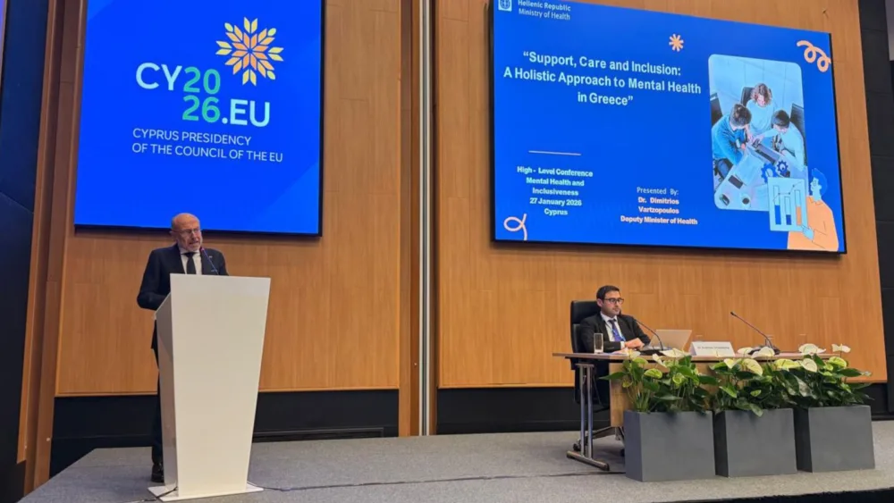 Δ. Βαρτζόπουλος στη Διάσκεψη για την Ψυχική Υγεία: Η Ελλάδα υλοποιεί μια βαθιά μεταρρύθμιση που ενισχύει τη συνοχή της κοινωνίας
