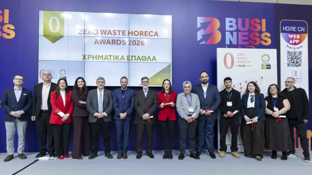 Τελετή απονομής Zero Waste HORECA: 425 επιχειρήσεις-μέλη απέσπασαν Χρυσή, Αργυρή και Χάλκινη Zero Waste Διάκριση