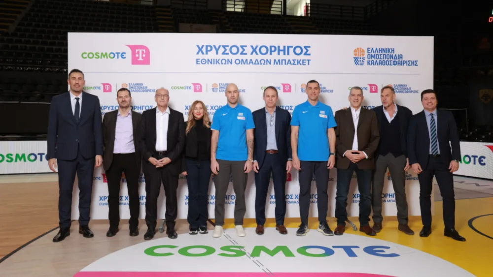 H COSMOTE TELEKOM Χρυσός Χορηγός των Εθνικών Ομάδων Μπάσκετ έως και το 2030