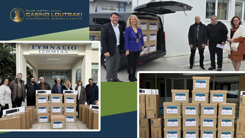 Το Club Hotel Casino Loutraki ολοκλήρωσε τη δωρεά 100 υπολογιστών σε σχολεία