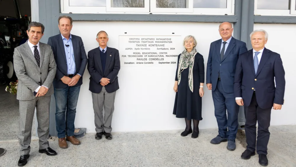 Παρουσία Τσιάρα τελέστηκαν τα εγκαίνια του Πρότυπου Εργαστηρίου Εκπαίδευσης Τεχνιτών Γεωργικών Μηχανημάτων στην Αμερικάνικη Γεωργική Σχολή