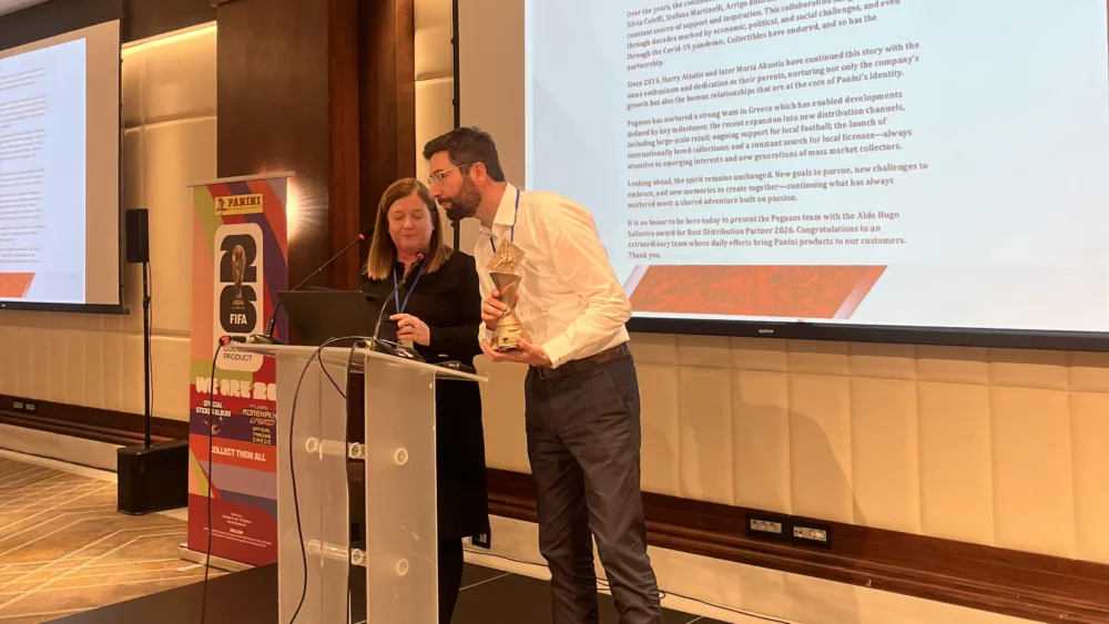 Η ΠΗΓΑΣΟΣ απέσπασε βραβείο αριστείας από την Panini για τη διανομή στην ελληνική αγορά