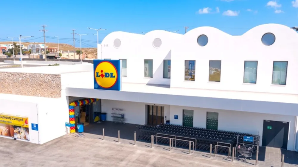 Η Lidl Ελλάς επενδύει το ποσό των 14,8 εκατ. ευρώ για το νέο της κατάστημα στη Σαντορίνη
