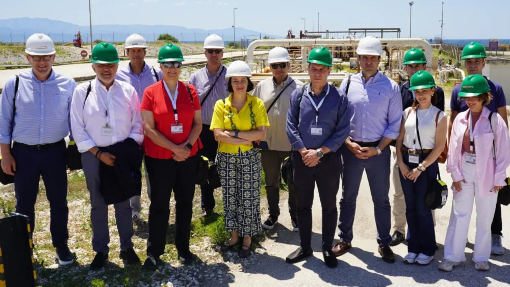 Energean: Στις εγκαταστάσεις του Πρίνου η πρόεδρος του Διεθνούς Επιμελητηρίου Μηχανικών Πετρελαίου