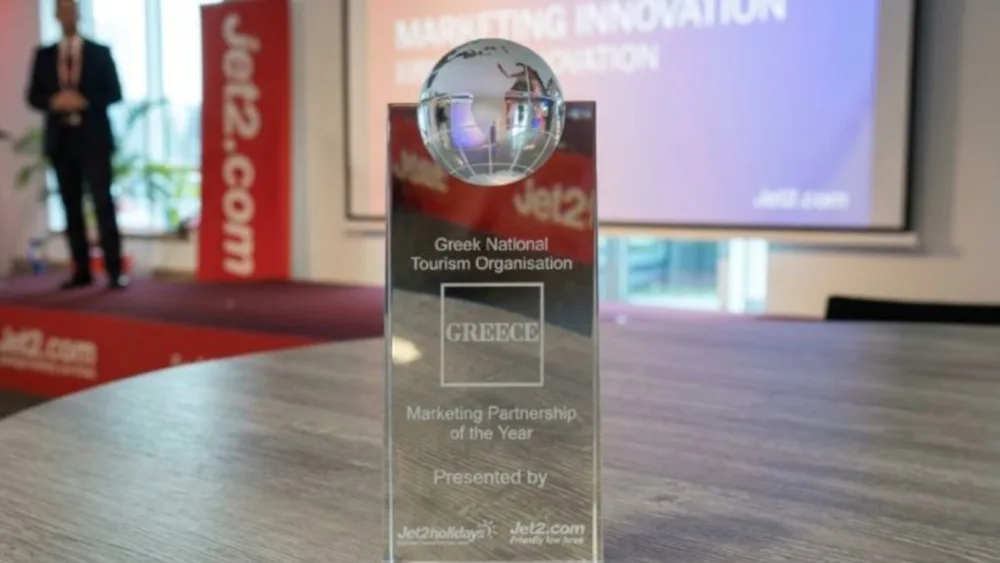 Κορυφαία διάκριση απέσπασε ο ΕΟΤ στα Jet2 Marketing Awards 2026 - Ενισχύεται η προβολή της Ελλάδας στη βρετανική τουριστική αγορά