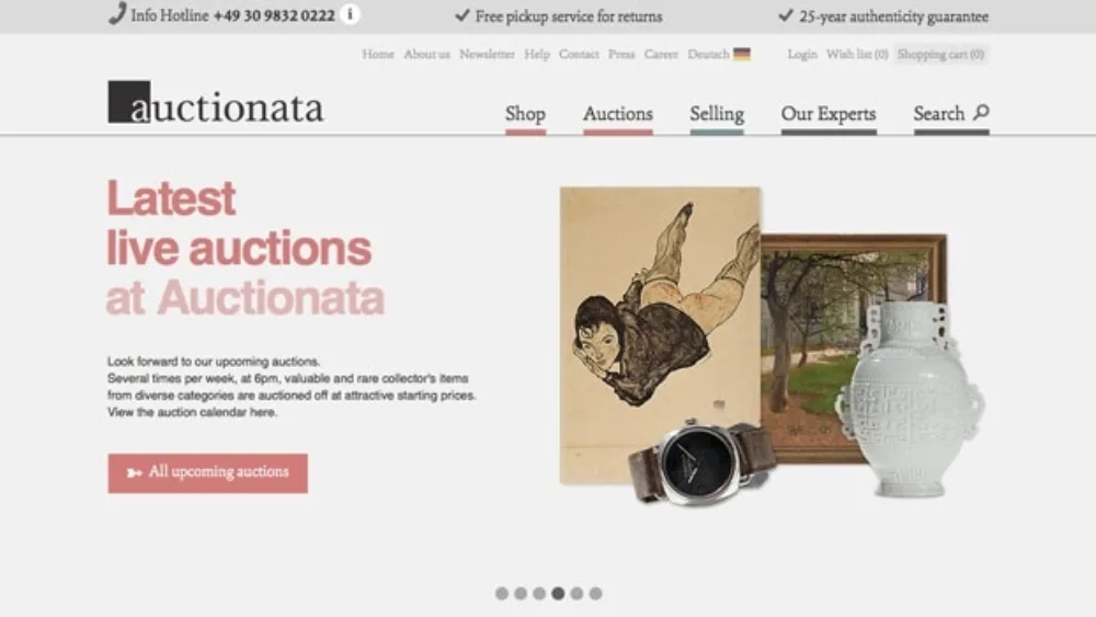 Auctionata: Είσπραξη 30 εκατ. δoλαρίων από επενδυτικά κεφάλαια
