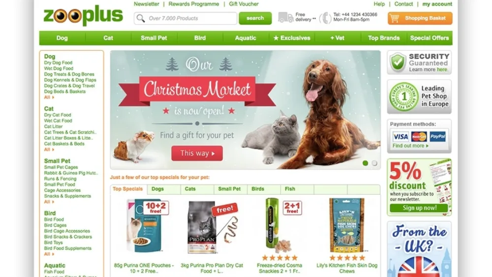 Η Zooplus επεκτείνεται και στην Ελλάδα