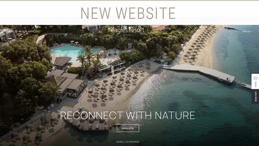 Eagles Resort: Νέο website δια χειρός EyeWide Digital Marketing Agency