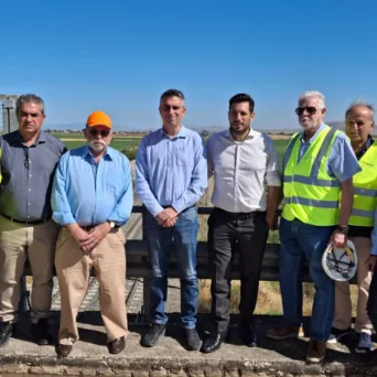 Ο Χρ. Δήμας και ο Κ. Κυρανάκης στα έργα αποκατάστασης του σιδηροδρομικού δικτύου στη Θεσσαλία