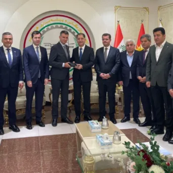 Ο ΓΓΔΟΣ και πρόεδρος της Entrerpise Greece, κ. Σκάλκος, στο 1ο Delphi Sulaimaniyah Forum