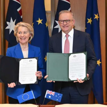 Η Ευρωπαϊκή Ένωση και η Αυστραλία ενισχύουν τις μεταξύ τους σχέσεις - Έγκριση μιας πρωτοποριακής εταιρικής σχέσης για την ασφάλεια και την άμυνα