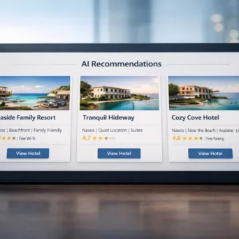 Η shortlist των 3-5 ξενοδοχείων: Πώς το AI αλλάζει το hotel marketing