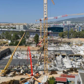 Η ΕΕΕΠ στο εργοτάξιο του σύγχρονου συγκροτήματος φιλοξενίας, ψυχαγωγίας και καζίνο στο Μαρούσι