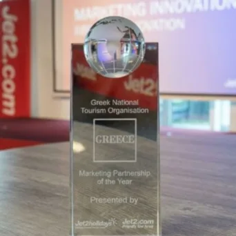 Κορυφαία διάκριση απέσπασε ο ΕΟΤ στα Jet2 Marketing Awards 2026 - Ενισχύεται η προβολή της Ελλάδας στη βρετανική τουριστική αγορά