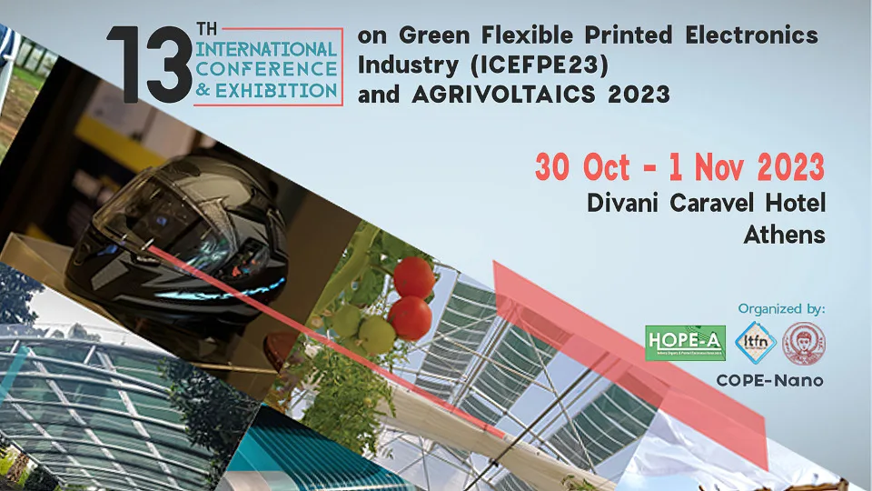 Με σημαντικές παρουσίες το 13ο Διεθνές Συνέδριο ICEEPE23 & Agrivoltaics στις 30/10 - 1/11