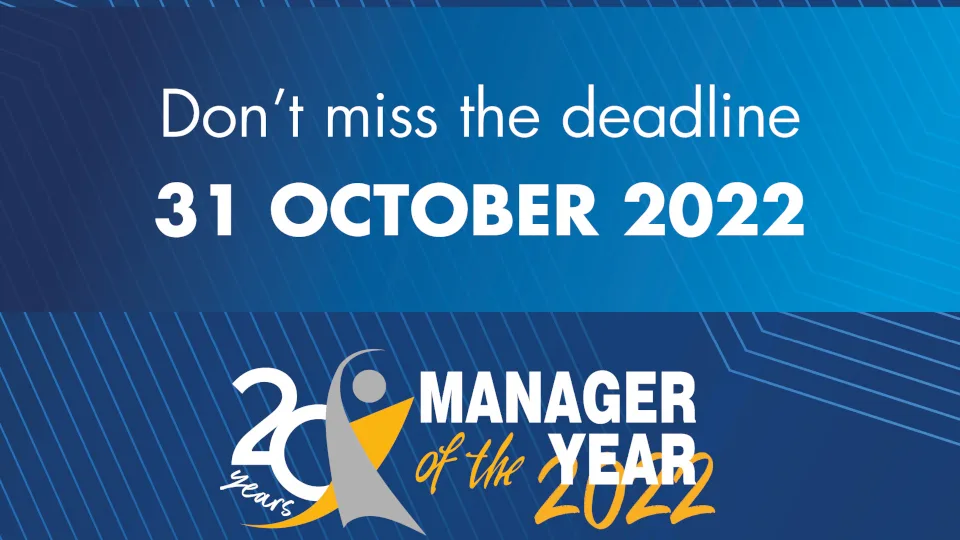 Manager of the Year 2022 Award - Τελευταίες μέρες υποβολής υποψηφιοτήτων