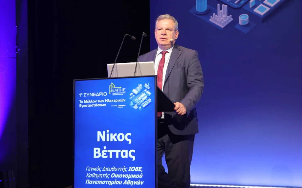 Ν. Βέττας (ΙΟΒΕ): Περί τα 4 δισ. η συνεισφορά στο ΑΕΠ από τον κλάδο των Ηλεκτρικών Εγκαταστάσεων