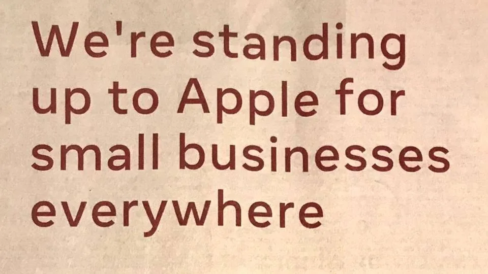 Κόντρα Apple - Facebook για τις διαφημίσεις και τις μικρές επιχειρήσεις