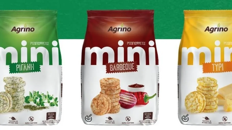 Η Agrino λανσάρει mini ρυζογκοφρέτες σε τρεις γεύσεις