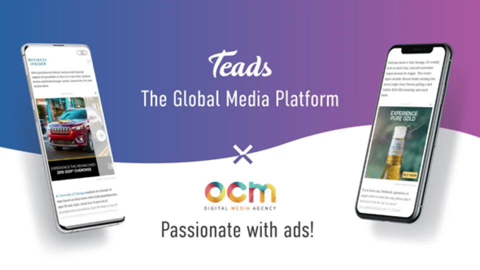 OCM Digital Media: Αποκλειστική εμπορική συνεργασία με Teads