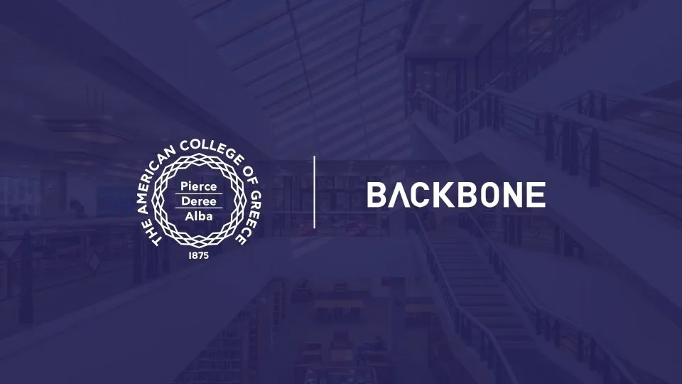 Η Backbone χαιρετίζει τη συνεργασία της με το Αμερικανικό Κολλέγιο Ελλάδος