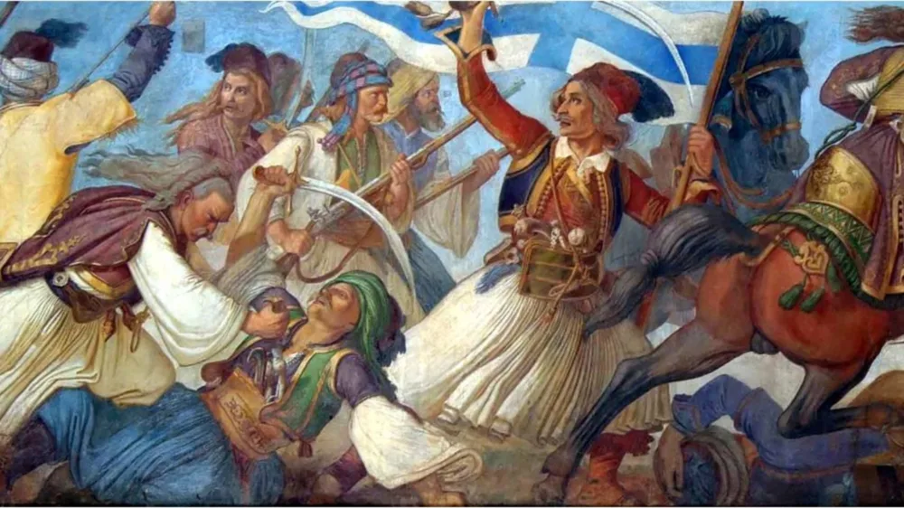 Μια υψηλής αισθητικής 3D προβολή στην πρόσοψη της Βουλής για την Επανάσταση του 1821