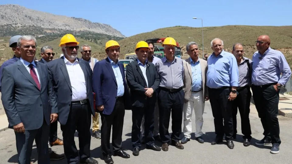 Στο Φράγμα «Κόρης Γεφύρι» στη Χίο Μηταράκης και Γεωργαντάς- Επανεκκίνηση του έργου