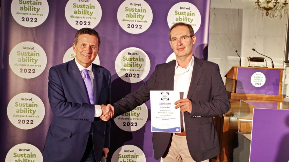 Ολυμπία Οδός: Νέα διάκριση στα Bravo Sustainability Awards 2022