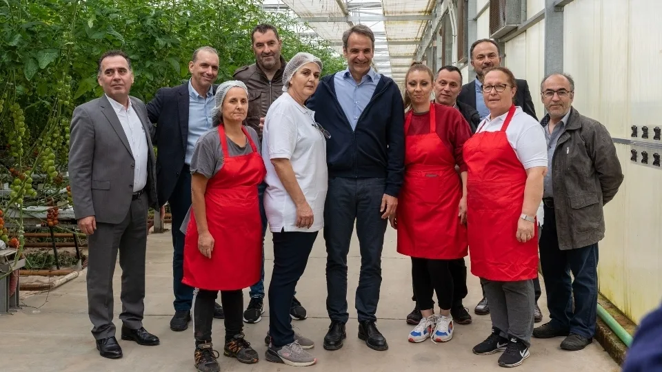 Τα Θερμοκήπια Θράκης επισκέφθηκε ο Κυριάκος Μητσοτάκης
