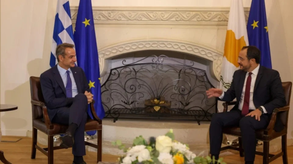 ​Συνάντηση Μητσοτάκη - Χριστοδουλίδη: Ελληνοτουρκικά, Κυπριακό και διεύρυνση συνεργασιών στην ατζέντα