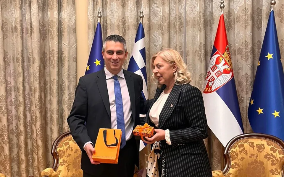 Ο υπουργός Υποδομών & Μεταφορών συναντήθηκε με τη Σέρβα ομόλογό του στο Βελιγράδι