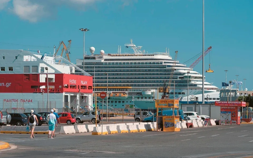 Την ανιούσα πήρε η κρουαζιέρα στο λιμάνι του Ηρακλείου το 1ο εξάμηνο - Αύξηση 14,29%