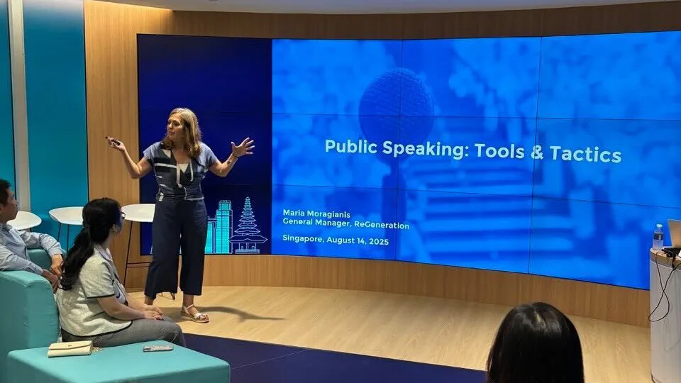 Μαρία Μωραγιάννη, ReGeneration: «Η εξέλιξη δεν είναι μόνο ιεραρχική · είναι και ηθική, πνευματική, ανθρώπινη»