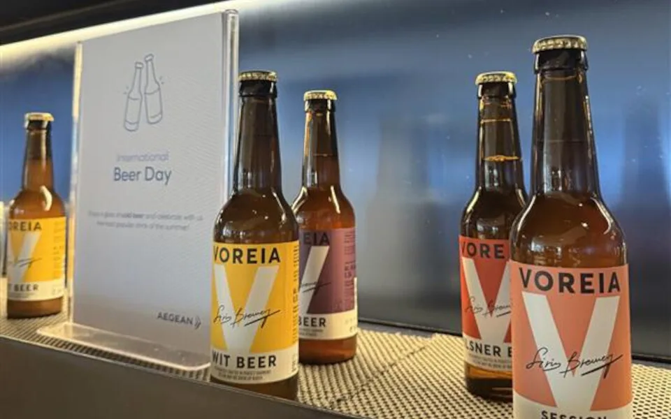 Η ελληνική craft μπύρα Voreia στα AEGEAN Business Lounges για την Παγκόσμια Ημέρα Μπύρας