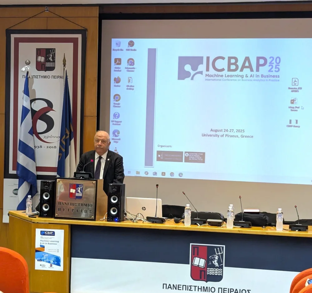 ICBAP 2025: Tο Παγκόσμιο Συνέδριο για την Τεχνητή Νοημοσύνη στις Επιχειρήσεις στο ΠΑΠΕΙ