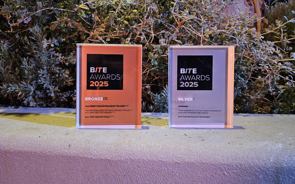 Δύο νέα βραβεία έλαβε η Dataways και το Cyano Cloud στα BITE Awards 2025
