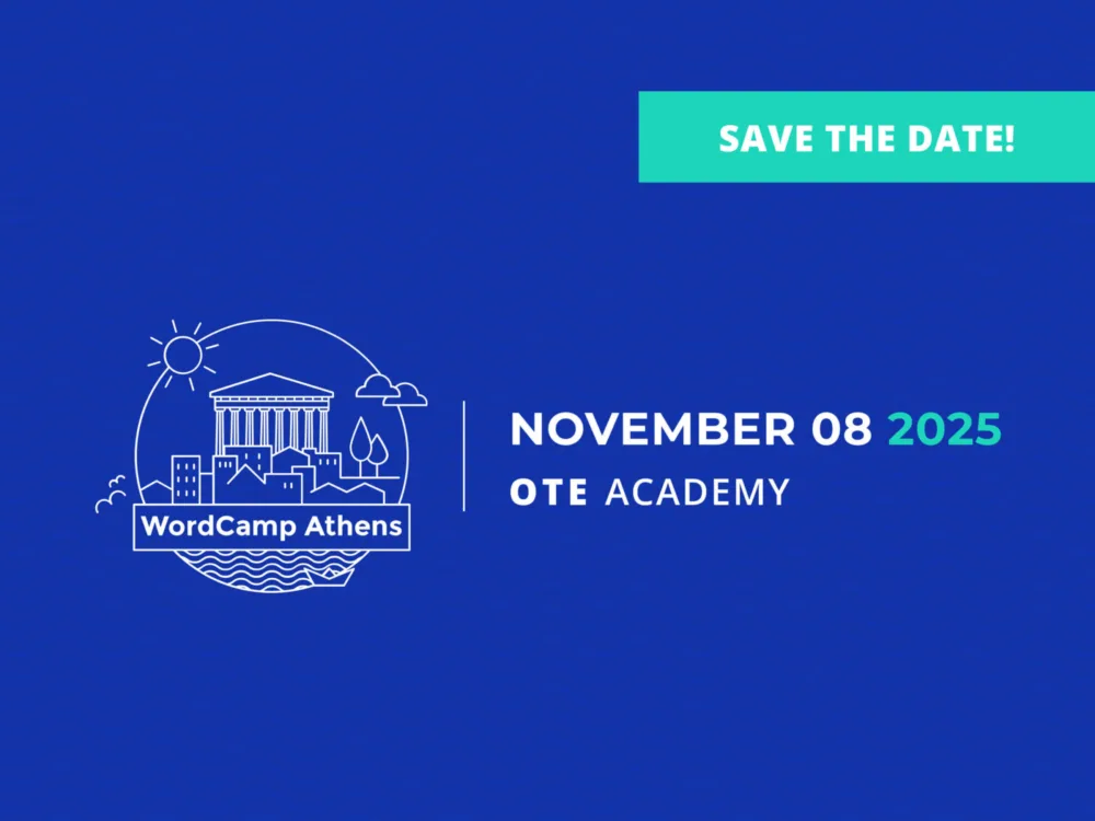 Το WordCamp Athens 2025 επιστρέφει στις 8 Νοεμβρίου στο OTE Academy