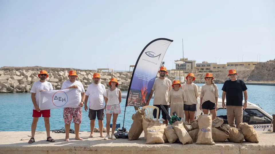 ΔΕΗ και iSea συνεργάστηκαν αποτελεσματικά για τον καθαρισμό απομακρυσμένων ακτών σε περιοχές Natura 2000