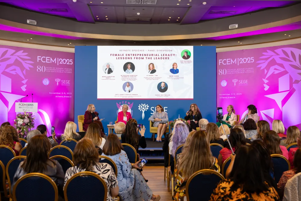 ΣΕΓΕ - Παγκόσμια Ημέρα Γυναικείας Επιχειρηματικότητας: Νέα ευρωπαϊκή διάκριση για το WEHub - το Παγκόσμιο Συνέδριο FCEM 2025 στην Αθήνα