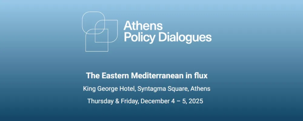 Διήμερο συνέδριο «Αθήνα: Διάλογοι για την Πολιτική» – Η Ανατολική Μεσόγειος αλλάζει το γεωπολιτικό της τοπίο